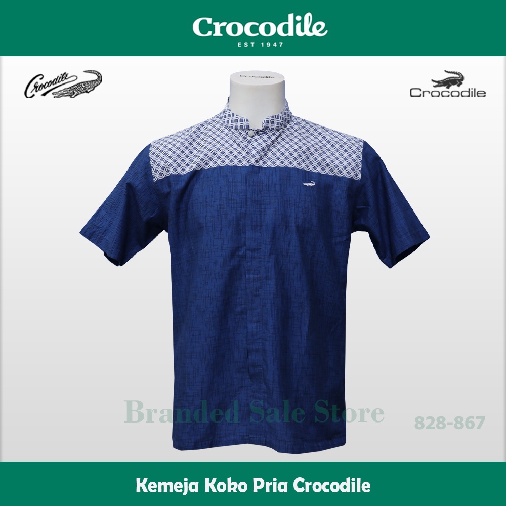 Baju Koko Crocodile / Kemeja Muslim Pria Modern Lengan Pendek Crocodile 828-867