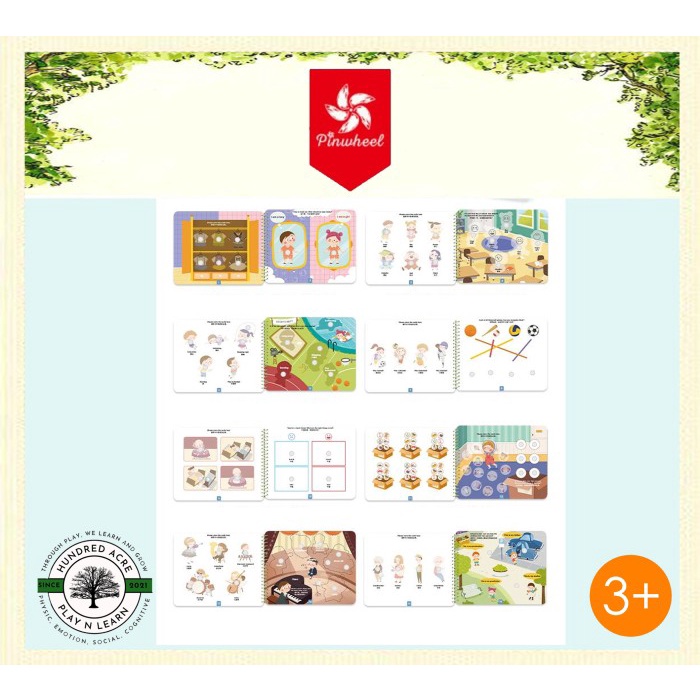 

Pinwheel Busy Book Level 4 - A Day In Kindergarten & Family Members