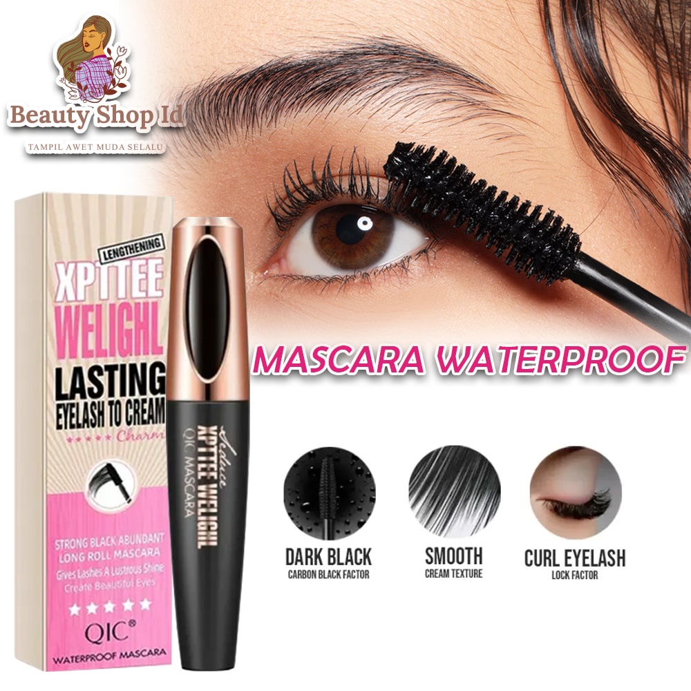 Beauty Jaya - Mascara Waterproof Eyelash Silk Fiber Mascara Pemanjang Bulu Mata Alami