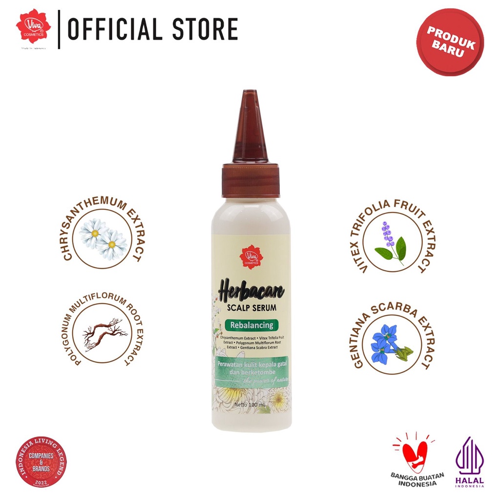 ★ BB ★ Viva Herbacare Scalp Serum 100 ml - Normal to Dry Hair &amp; Oily &amp; Anti Dandruff Hair