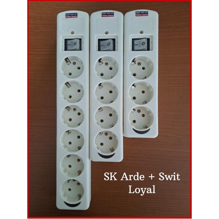 Loyal Stop Kontak Arde + SWITCH / Colokan