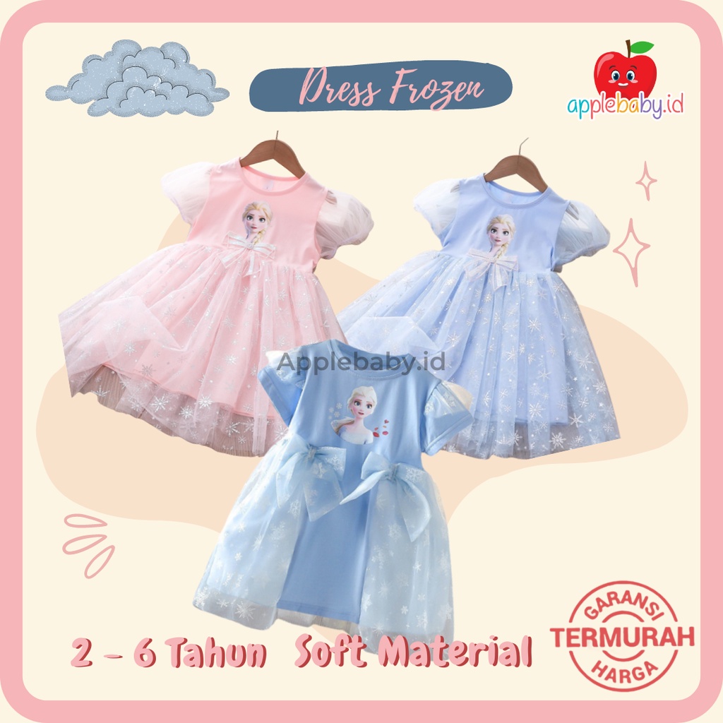 Dress Elsa Ribbon Dress Frozen Baju Elsa Baju Frozen Anak Dress Anak Perempuan Baju Ulang Tahun Anak