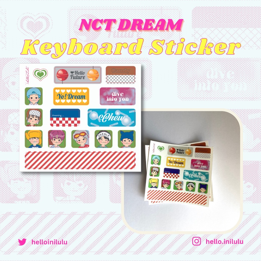 NCT Dream Keyboard Sticker