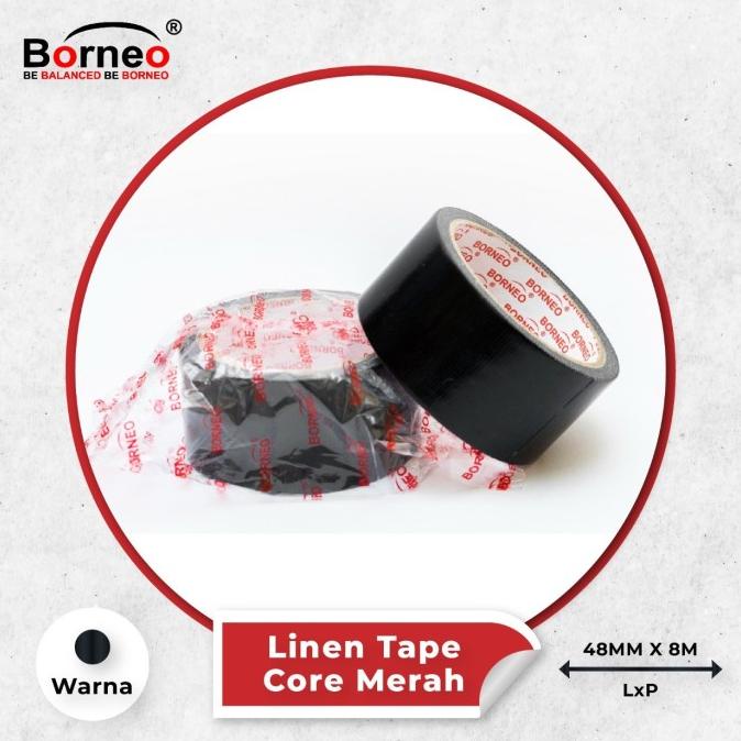 

6 ROLL - Borneo Linen Tape / Cloth Tape CM (48mm x 8m) HARGA DISKON