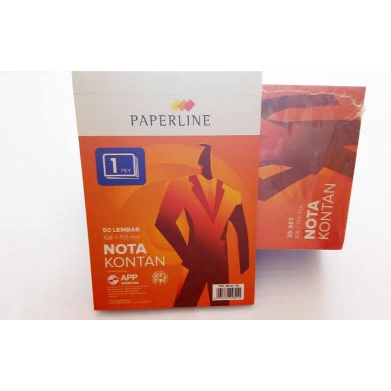 

Nota Kontan KECIL rangkap 1ply PAPERLINE ukuran 105x155 - 10buku