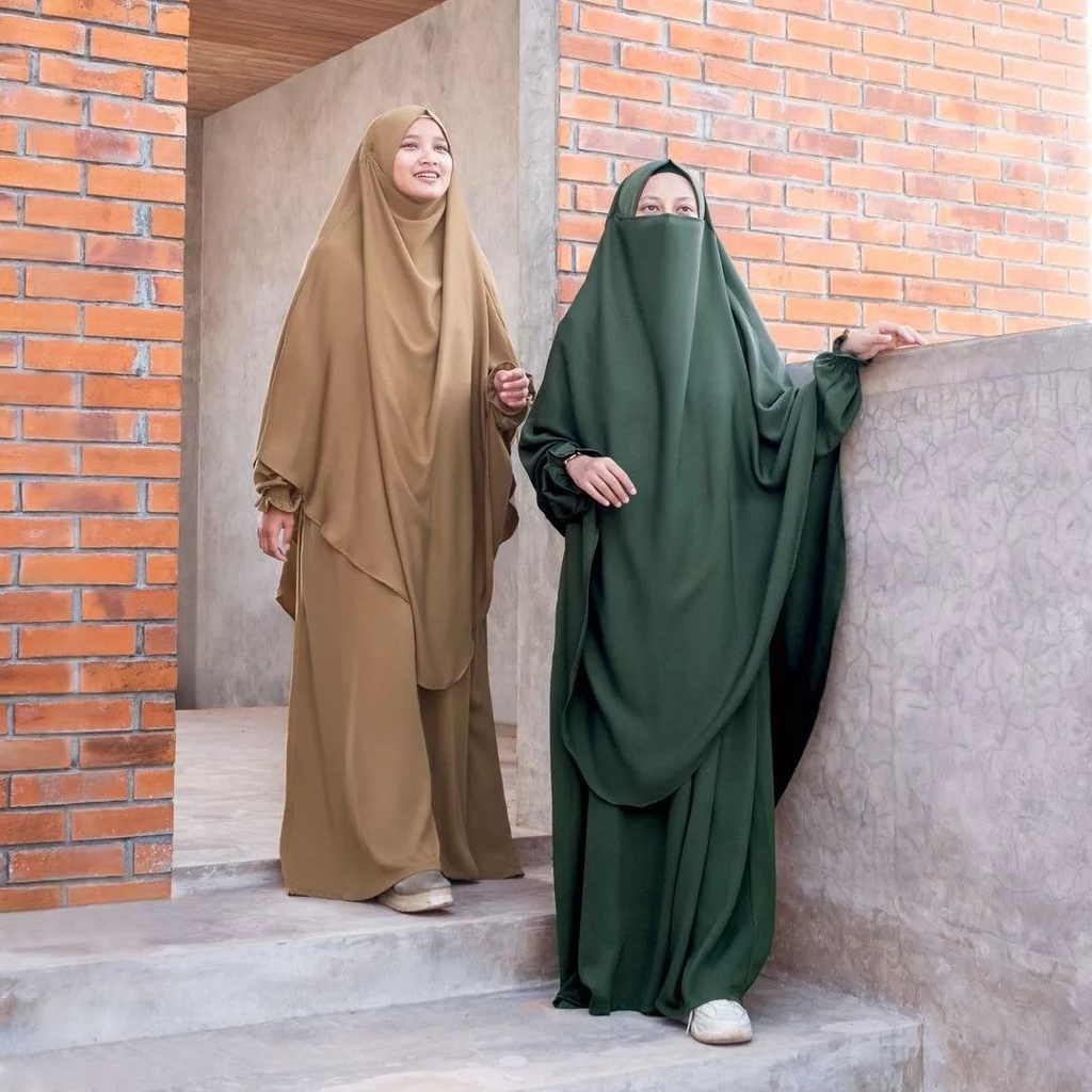SET ABAYA HAJAR GAMIS ABAYA DAN KHIMAR HIJABALILA