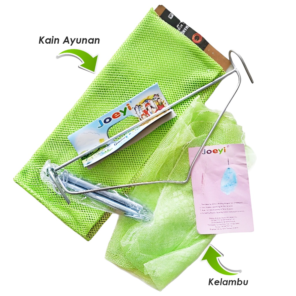 Ayunan Bayi Ayunan Gantung Per 2 Plus Kelambu Joeyi Ayunku