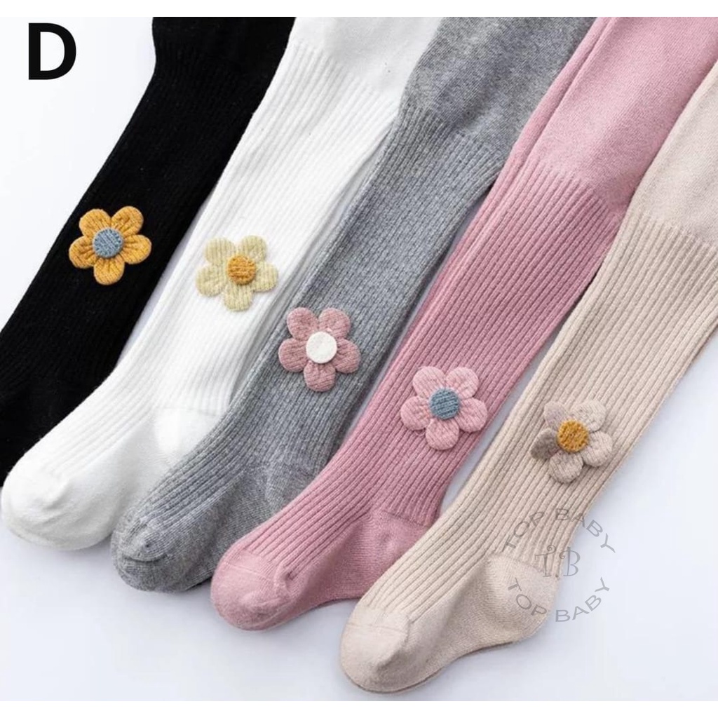 Legging Premium Anak Bayi Perempuan Import Motif Bunga - 4823