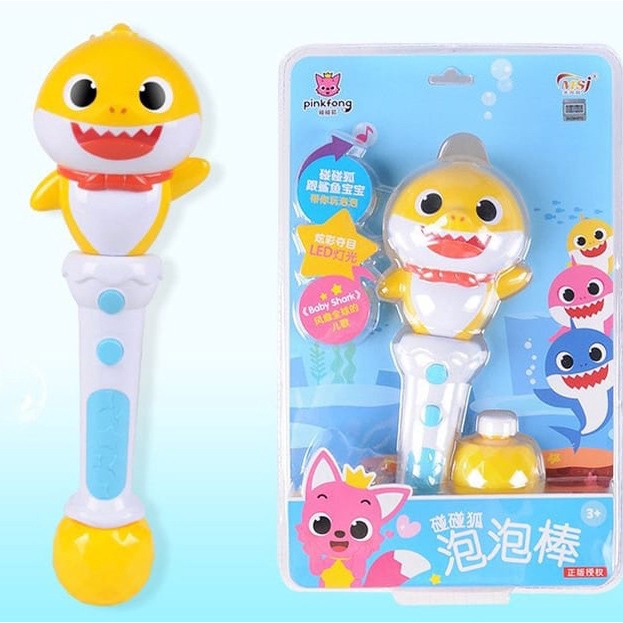 mainan Pinkfong Baby Shark Magic Bubble Wand