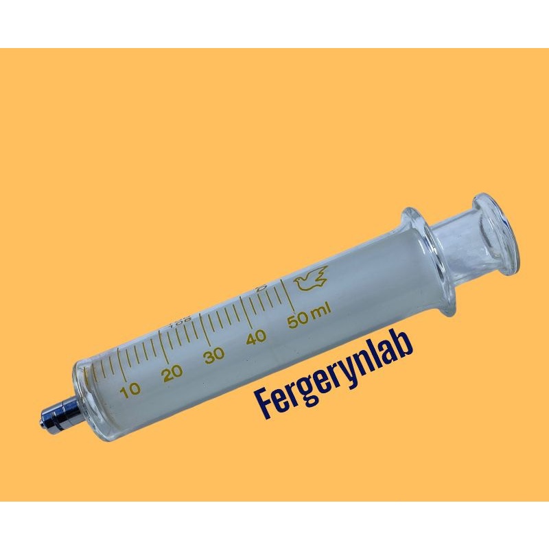 Syringe Glass 50ml/cc / Syringe Spuit Metal Glass 50 ml
