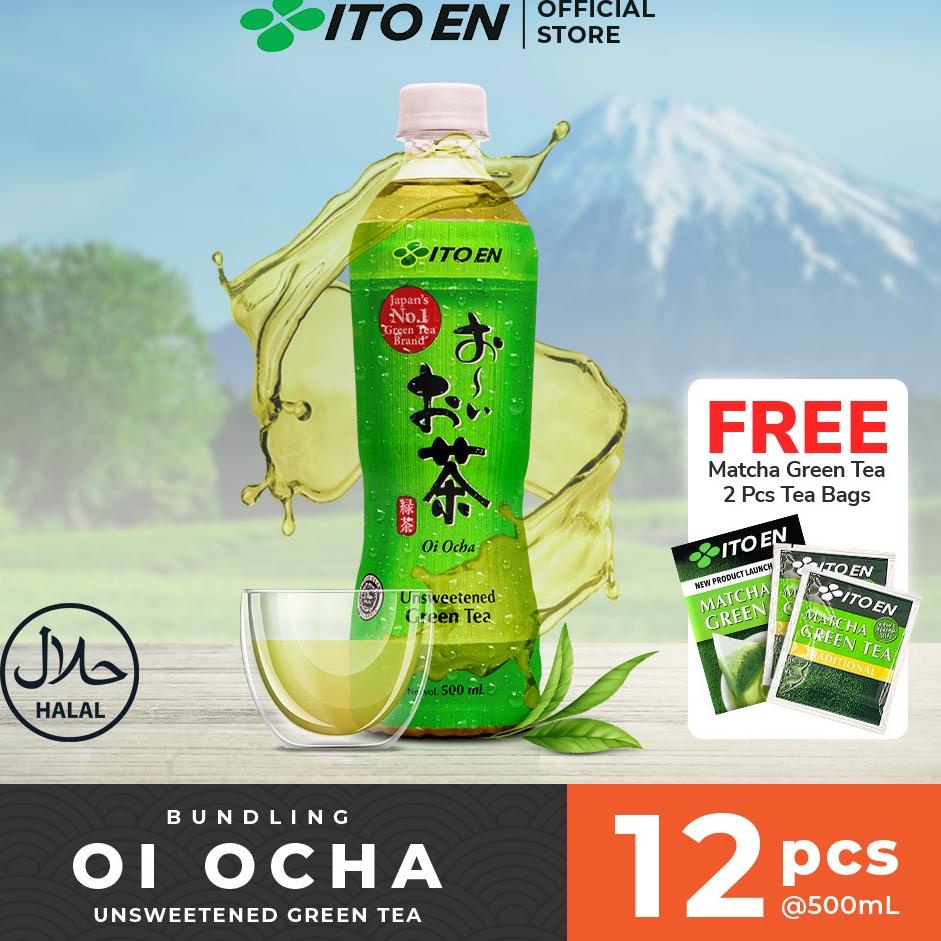 

☈ ITO EN Oi Ocha Green Tea No Sugar 500ml isi 12 pcs ➵