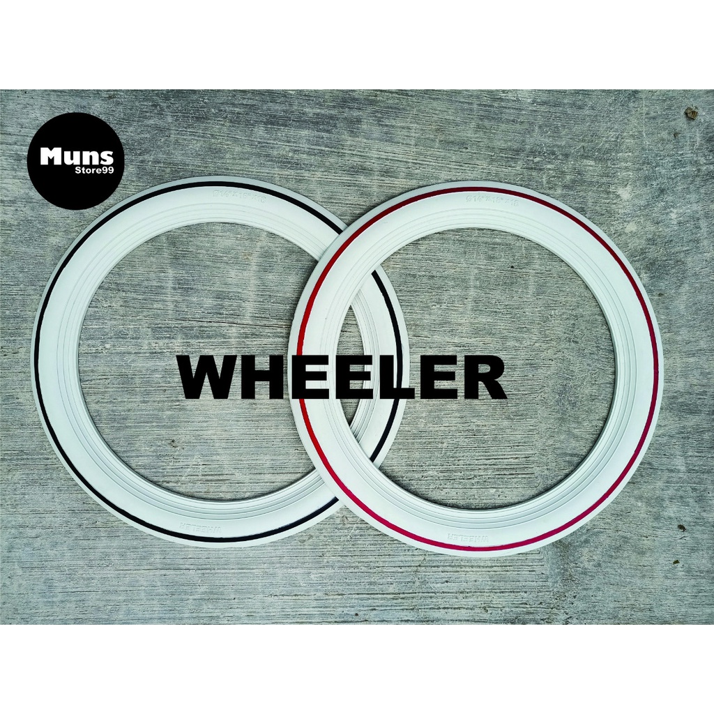 WHEELER Lis Ban Mobil White Wall Ban Mobil Velg Ring 13-15 STRIP WARNA