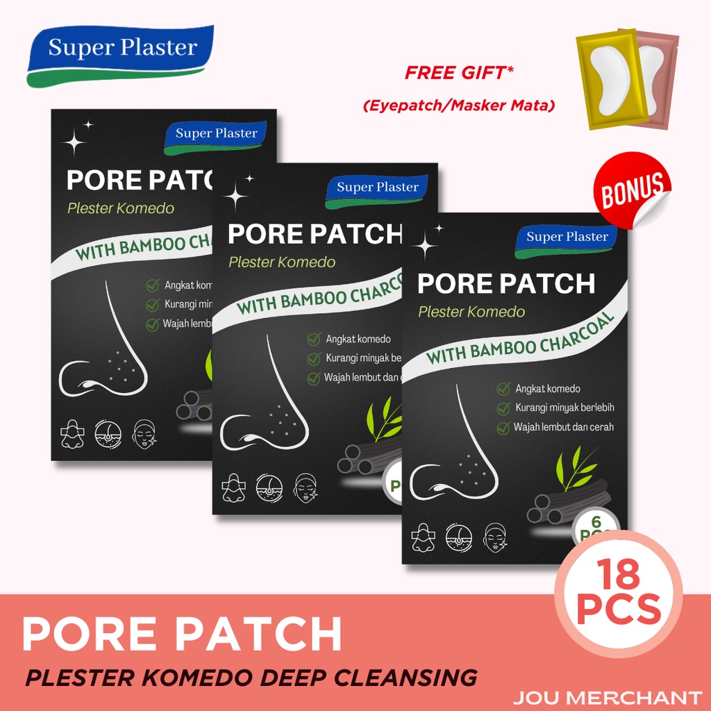 ( BUNDLE ) Pore Pack - With Bamboo Charcoal Efektif Angkat Komedo dan Minyak / Blackhead Remover