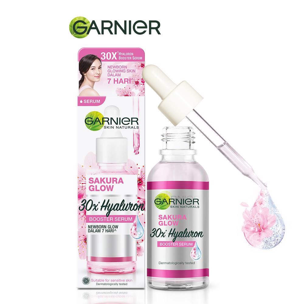 Garnier Sakura Glow Hyaluron 30x Booster Serum 15ML | Serum Wajah BY AILIN