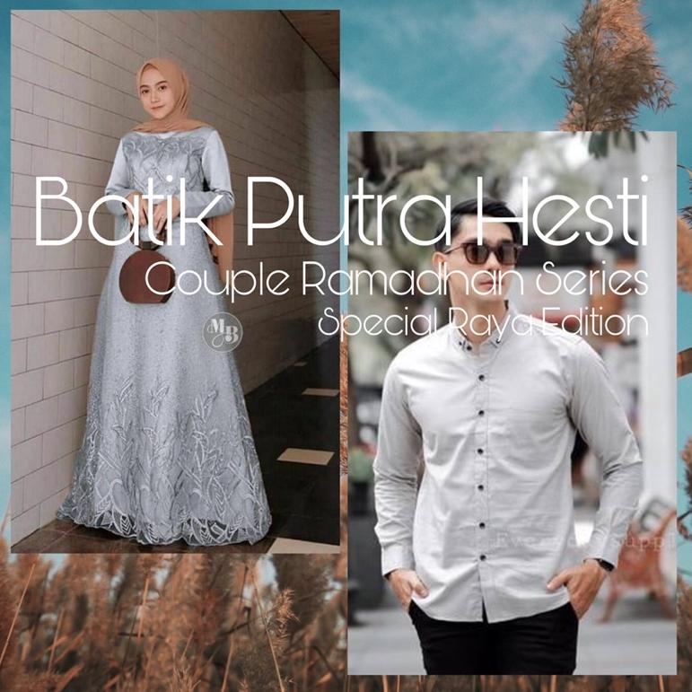 REKOMENDASI HARGA SEPASANG / Kapel Gamis brokat / Baju Pasangan Kondangan / Baju Gamis Brokat terbar