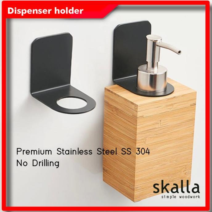 ] Soap Dispenser bottle holder dudukan botol sabun stainless dinding