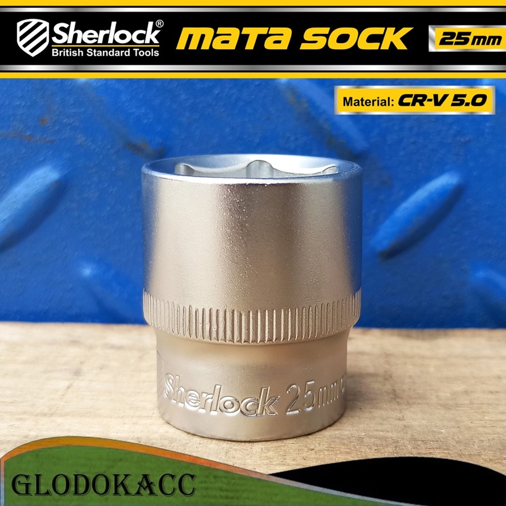 Kunci Shock 25 mm 6 PT / Sherlock Mata Sok/Sock 1/2 inch