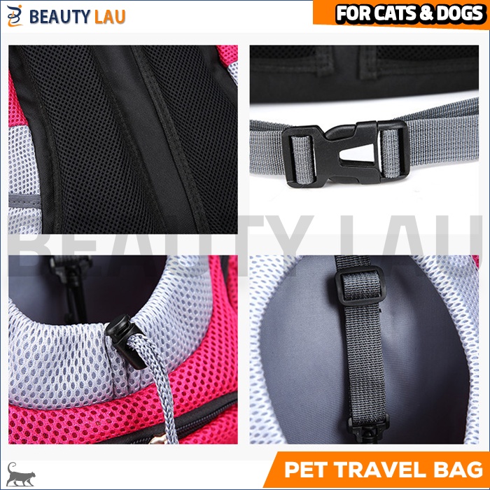 TAS GENDONG KUCING ANJING DEPAN BELAKANG PET CARRIER CARIER TRAVEL BACKPACK GENDONGAN KUCING ANJING