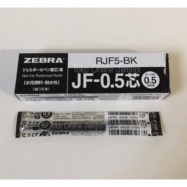 

ATK324SR RJF5-BK HITAM 0.5 mm isi pen sarasa refill zebra JF 0,5 BLACK