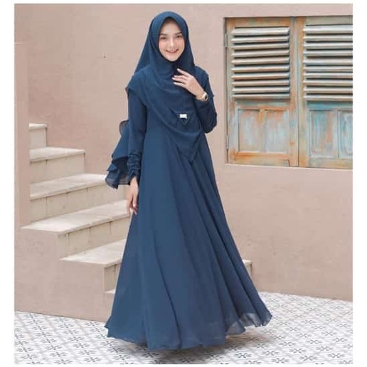 Tunik Lebaran dress/tunik muslim/syar'i/rok muslim/hijab/blouse/stelan syari/grosir Termurah Mewah D