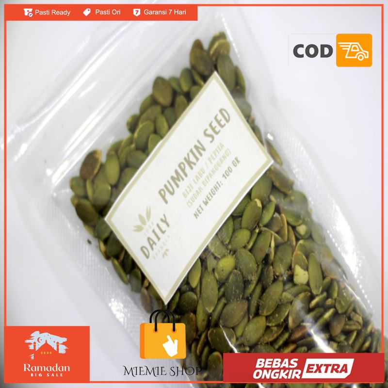 

Pumpkin Seed 100 gr Roasted / Biji Labu Pepita Panggang