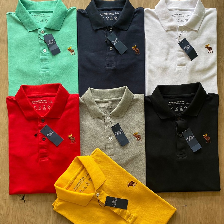 Kaos Polo Kaos Kerah Abercrombie And Fitch Original