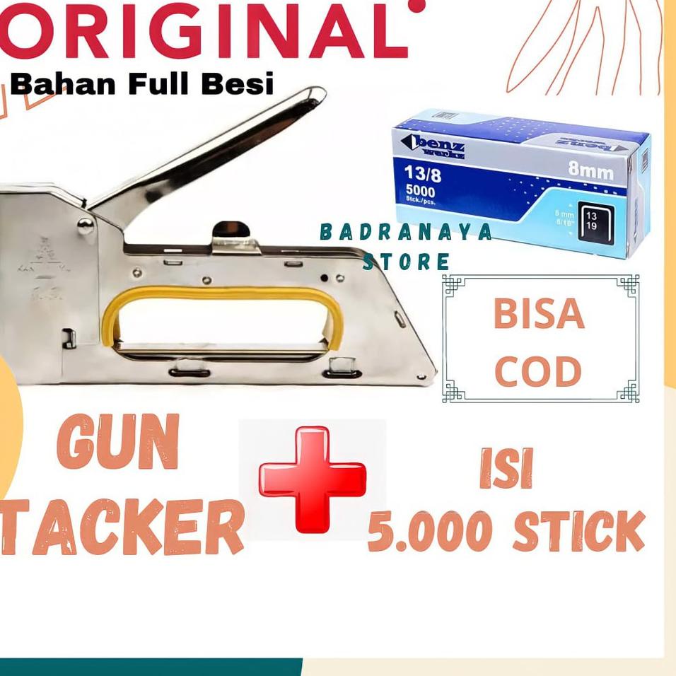 

♕ Stapler Tembak Dan Isinya yang cocok Guntacker dan isi guntacker yang cocok Steples + ISI Guntacker ❃