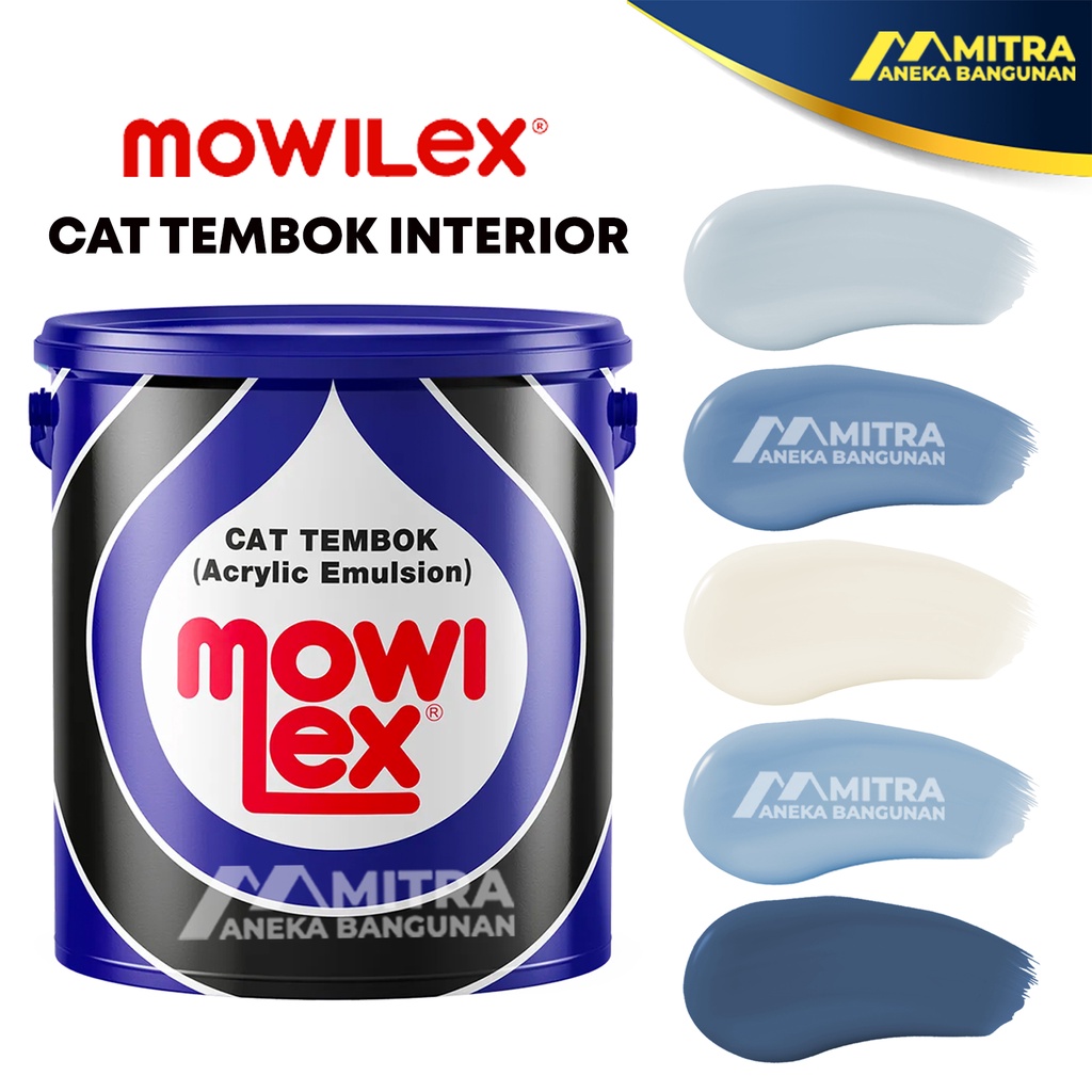CAT TEMBOK MOWILEX ACRYLIC EMULSION 2,5 LITER / INTERIOR / BIRU BLUE NAVY