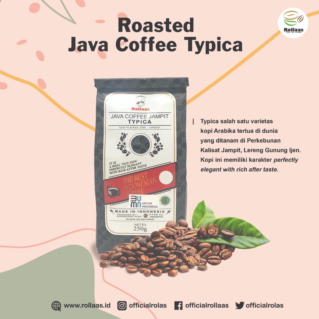 

Kopi Arabika Typica 250 gr - Rollaas Java Coffee Arabica
