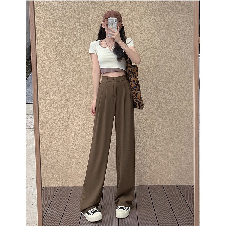 Highwaist Kulot Loose Wanita Kekinian / Celana Panjang Setelan Wanita Korea Style