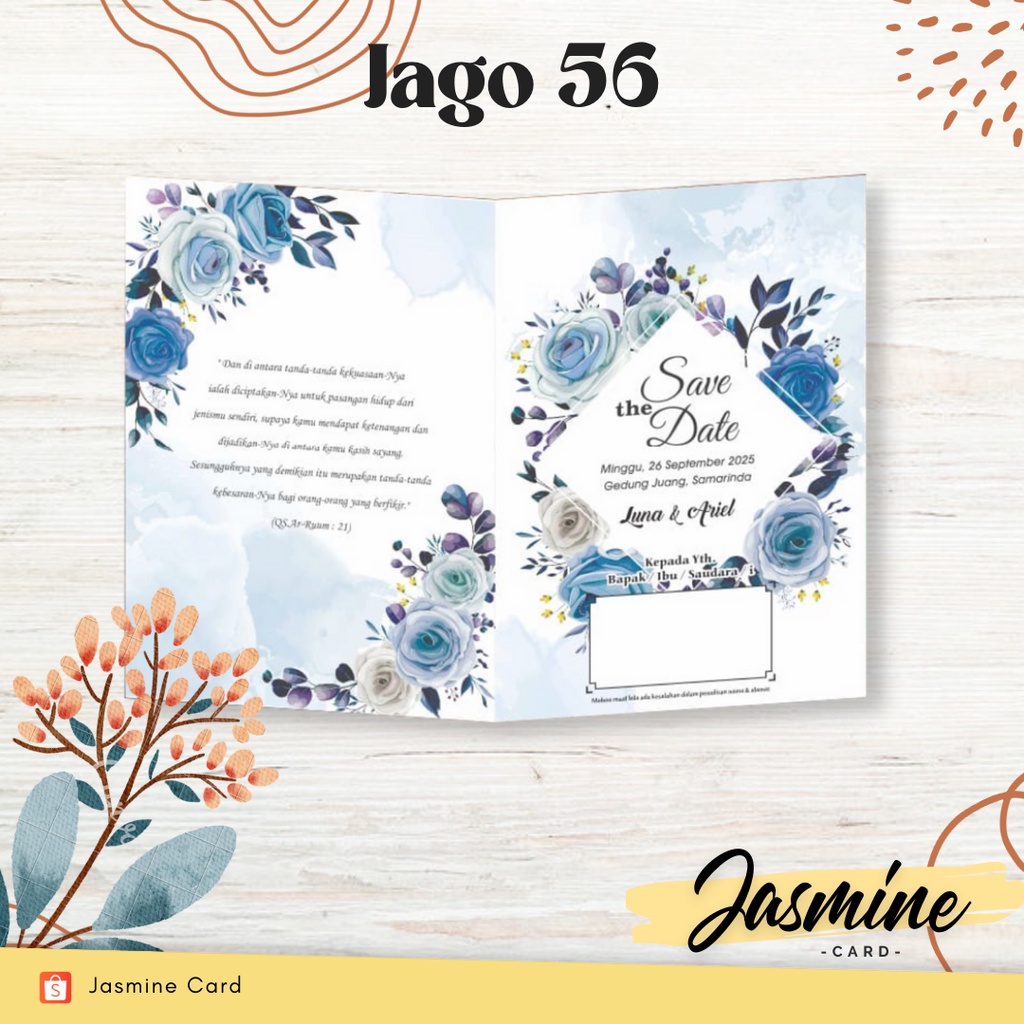 BLANGKO UNDANGAN PERNIKAHAN TERMURAH JAGO 56