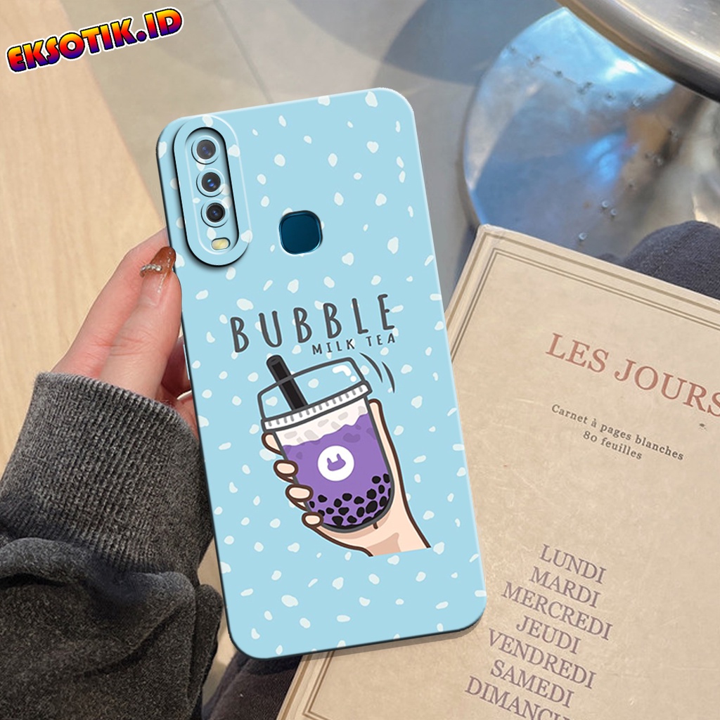Case VIVO Y12 Y15 Y17 - Eksotik.id - Casing  VIVO Y12 Y15 Y17 - Case BOBA - Skin Handphone - Silikon