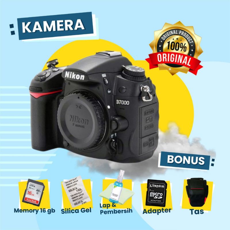 Kamera Nikon D7000 Body Only Second NO VIGNET Seperti Baru Bergaransi 1000% Normal