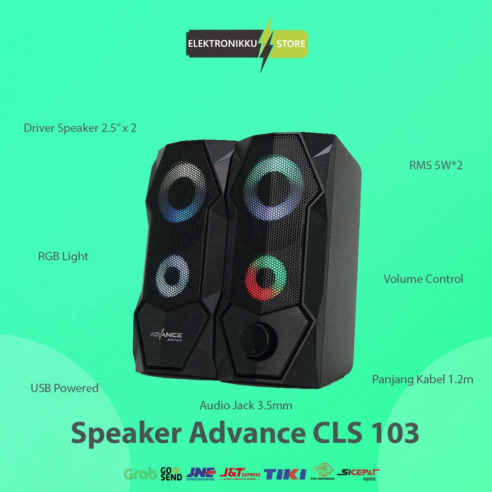 Speaker Advance CLS 103 Gaming Speaker Komputer PC Laptop HP Notebook