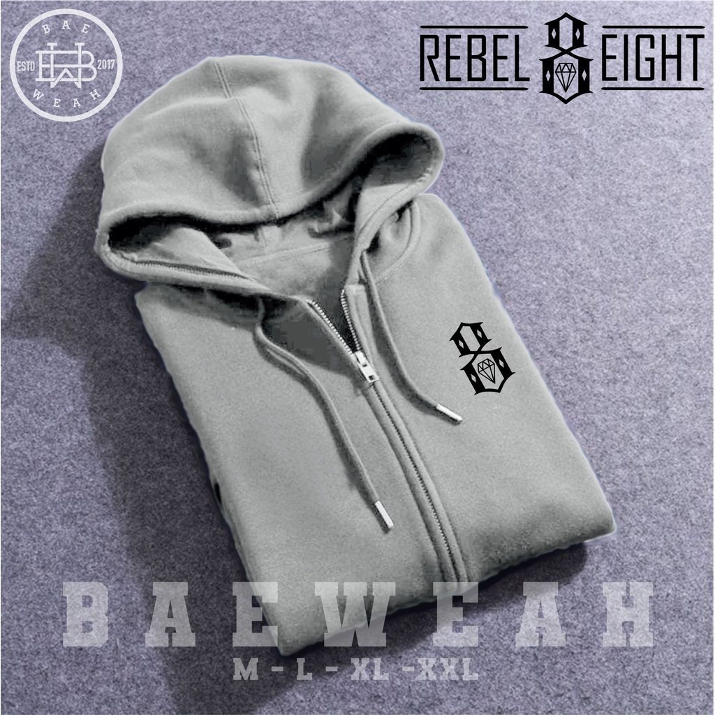 SWEATER REBEL EIGHT PRIA FASHION HOODIE PRIA SWEATER HOODIE Ziper