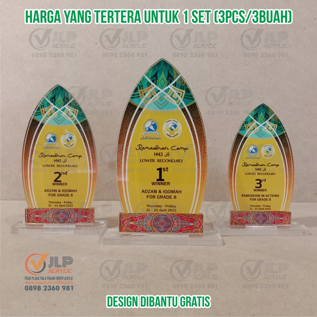 PIALA 1 SET, PIALA ADZAN, TROPY ADZAN, TROPI ADZAN, TROPHY ADZAN, TROPHI ADZAN, THROPY ADZAN, PIALA 