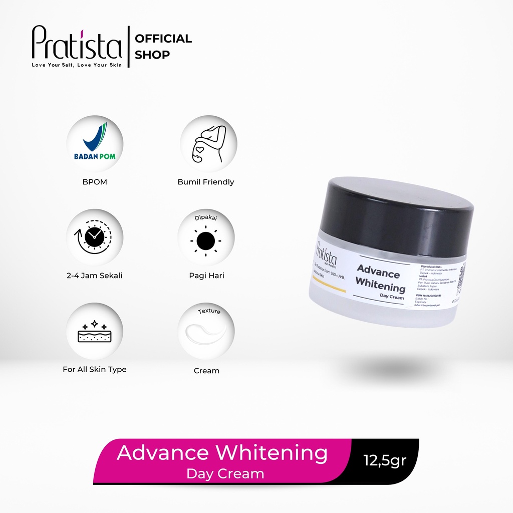 Pratista - [Bundling] Advance Whitening Day Cream &amp; Advance Glow Night Cream