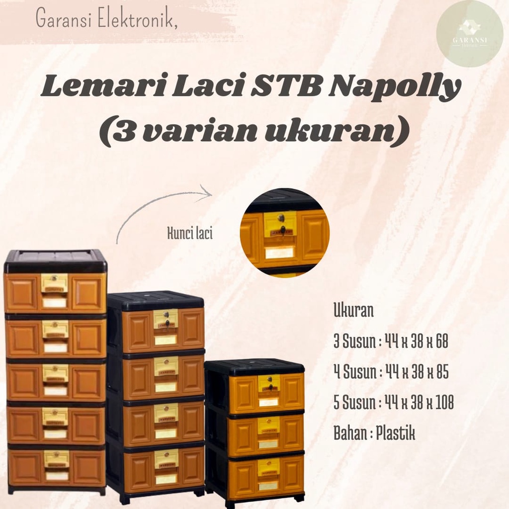 Lemari Laci STB Napoly (3 Varian Ukuran)