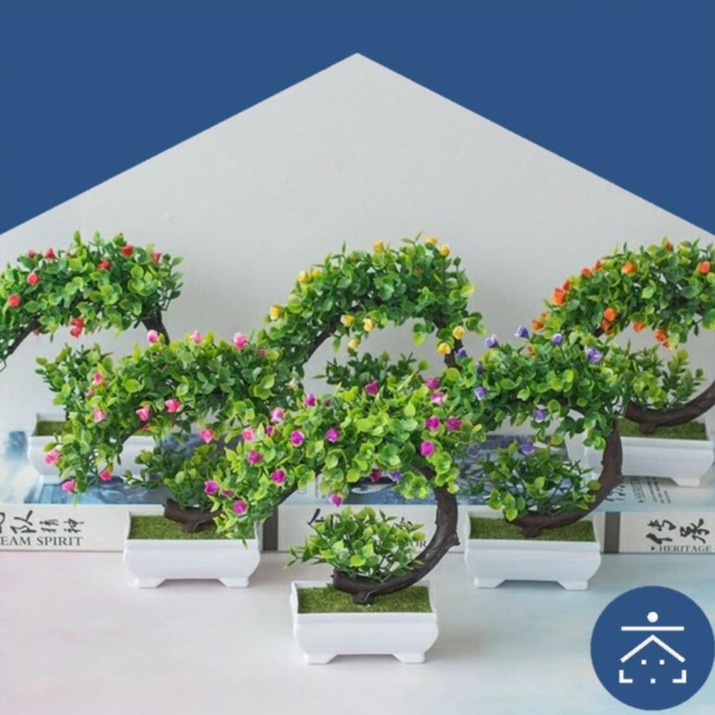 KUNATARUMA - AM353 BUNGA PLASTIK / PAJANGAN BUNGA ARTIFICIAL / MOTIF ROSE VAS PETAK .