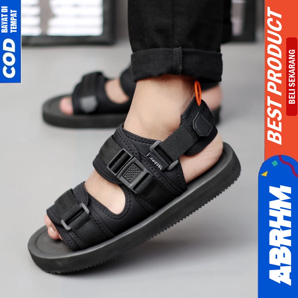 ABRHM JACK Sepatu Sandal Traveling Pria Hitam