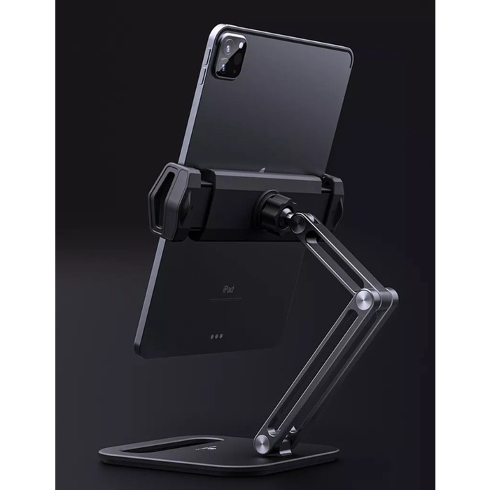 Heavy Dudukan Tablet iPad Stand Holder Foldable Spinnable Adjustable