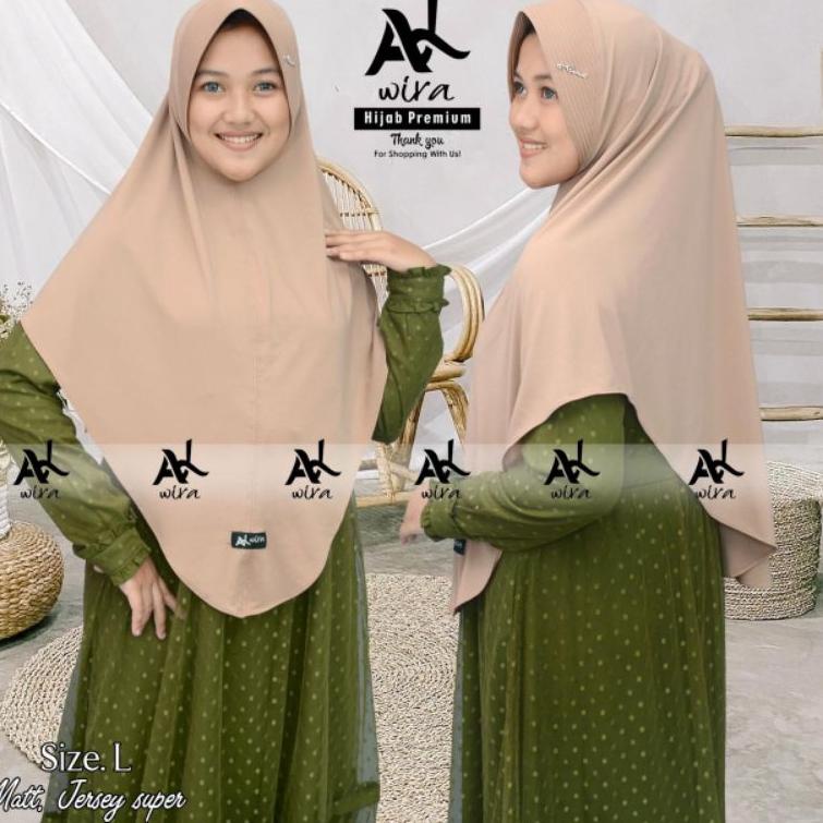 LANGSUNG KIRIM Alwira.outfit jilbab instan size L original by Alwira