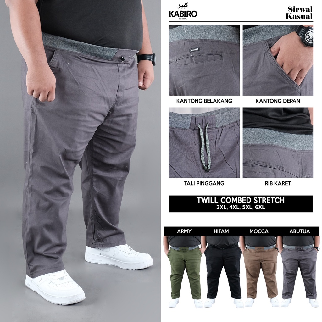 Sirwal Kasual KABIRO/ Sirwal JUMBO/ Celana Jumbo/ Celana Panjang Jumbo/ Celana Panjang