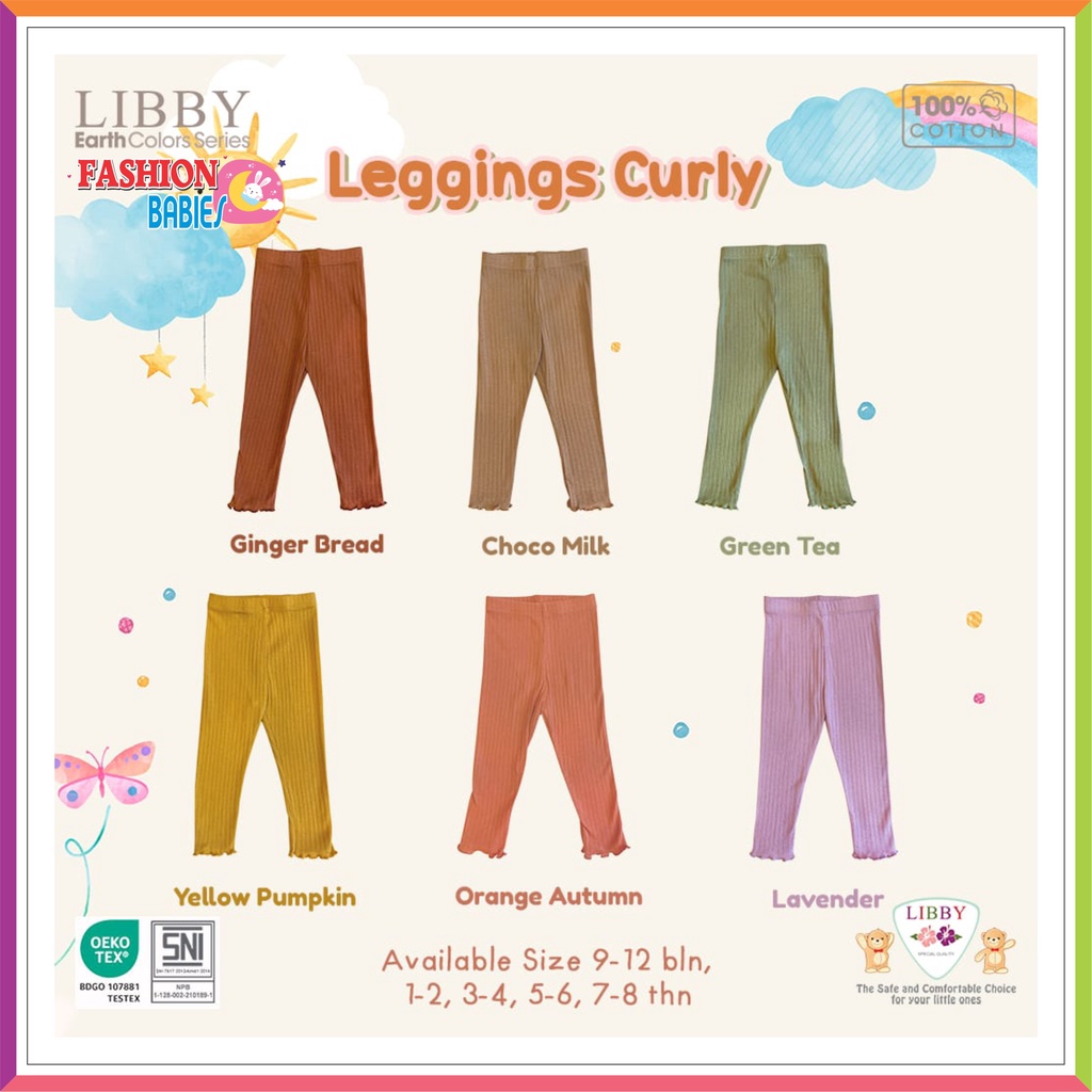 LIBBY LEGGING JASPER &amp; CURLY GIRL 1-8 TAHUN | LIBBY LEGGING BABY EARTH COLOUR ❤ Fashionbabies ❤