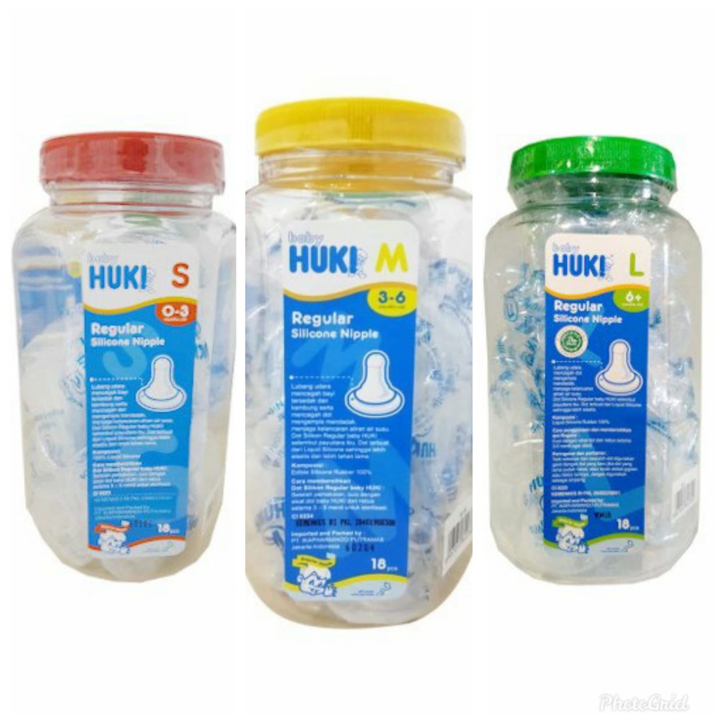 HUKI  DOT NIPLE SILICONE JAR REGULAR - KARET DOT HUKI