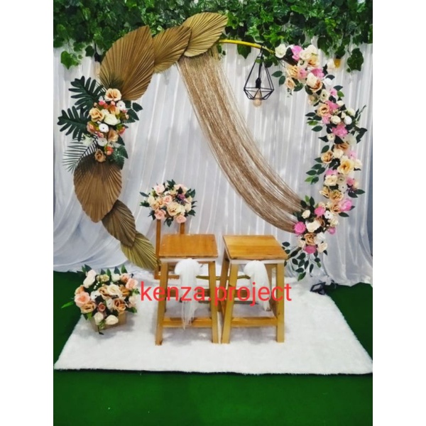 Sewa backdrop murah/jabodetabek/ring rustic/ring bulat/rustic/lamaran/akad/rustik/ultah/khitanan/tas