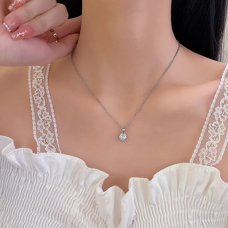 Kalung Liontin Bulat | Kalung Fashion Korean Necklace Liontin Bulat