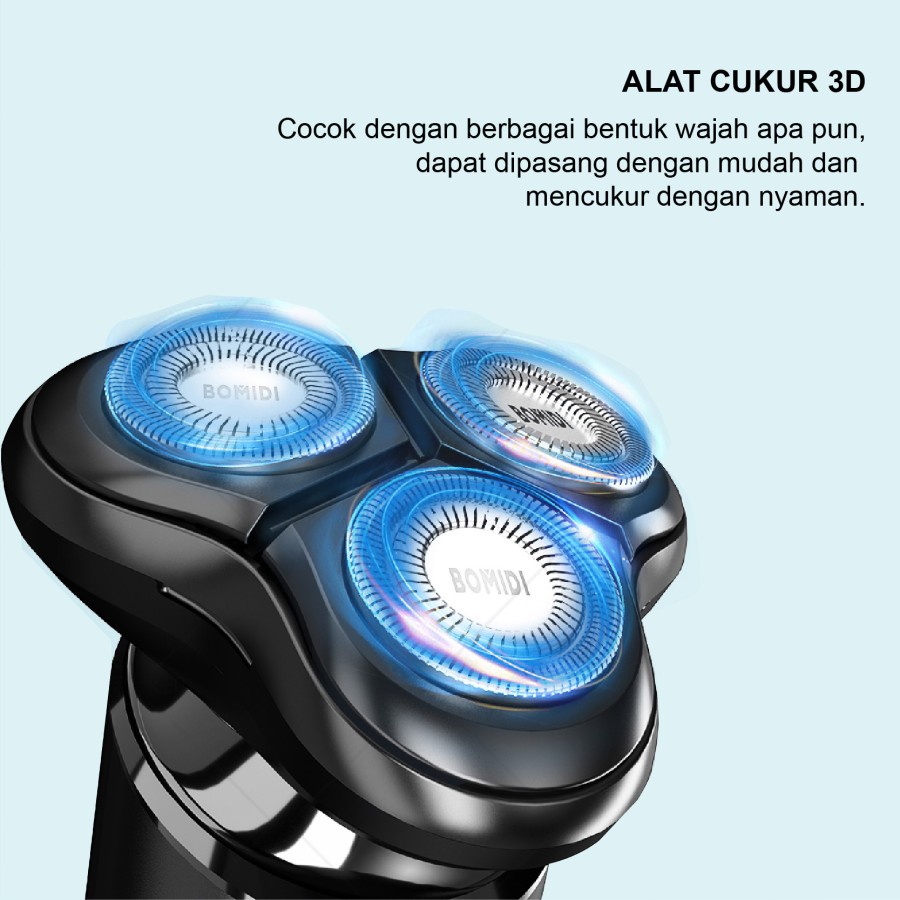 BOMIDI M7 Alat Cukur Rambut Kumis Jenggot Shaver Electric Elektrik