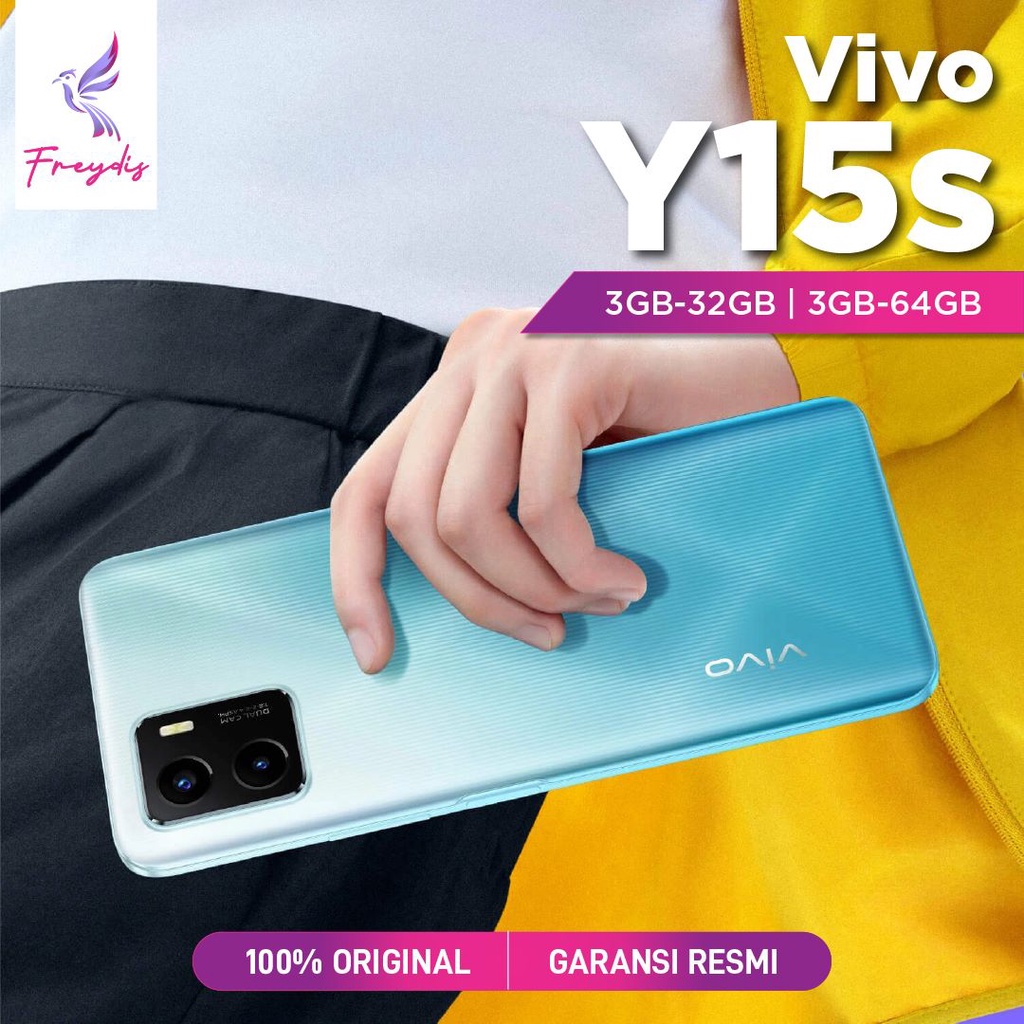 Vivo Y15S 3/32 3/64 GB RAM 3 ROM 32GB 64GB Handphone Hp Smartphone Android Original Murah Garansi Resmi