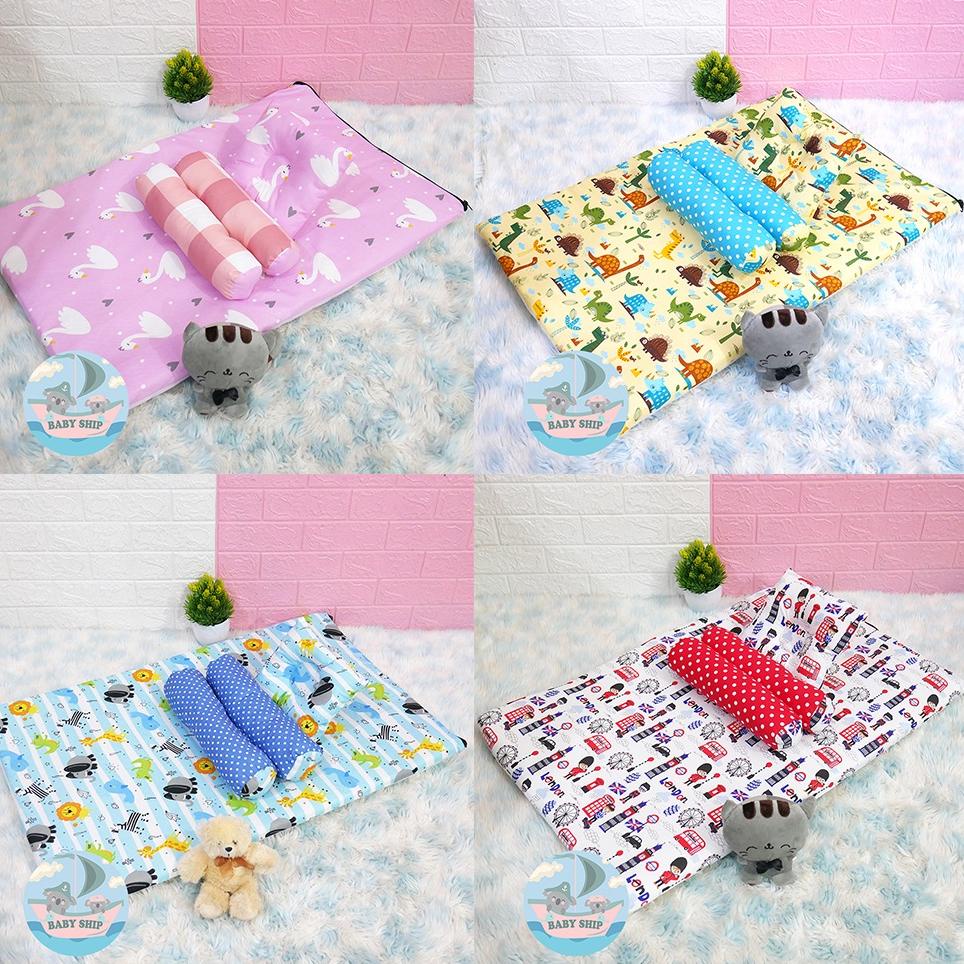 STOK TERBARU Matras Kasur Bayi Jumbo / Set Bantal Guling Bayi Free Tas Mika [ Merk BabyShip ]
